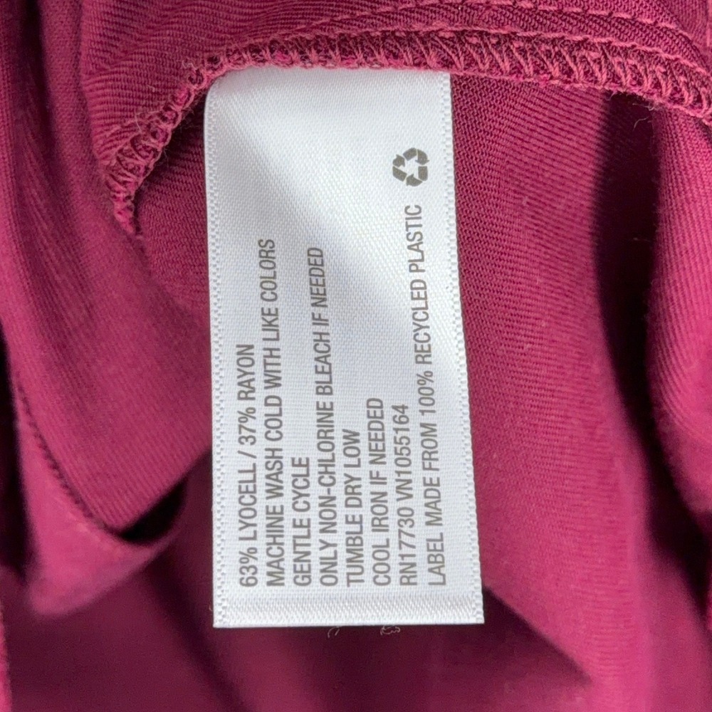 Merona Burgundy Bomber Jacket‎ Full Zip Long Sleeve Women's XL Lightweight - Picture 4 of 6